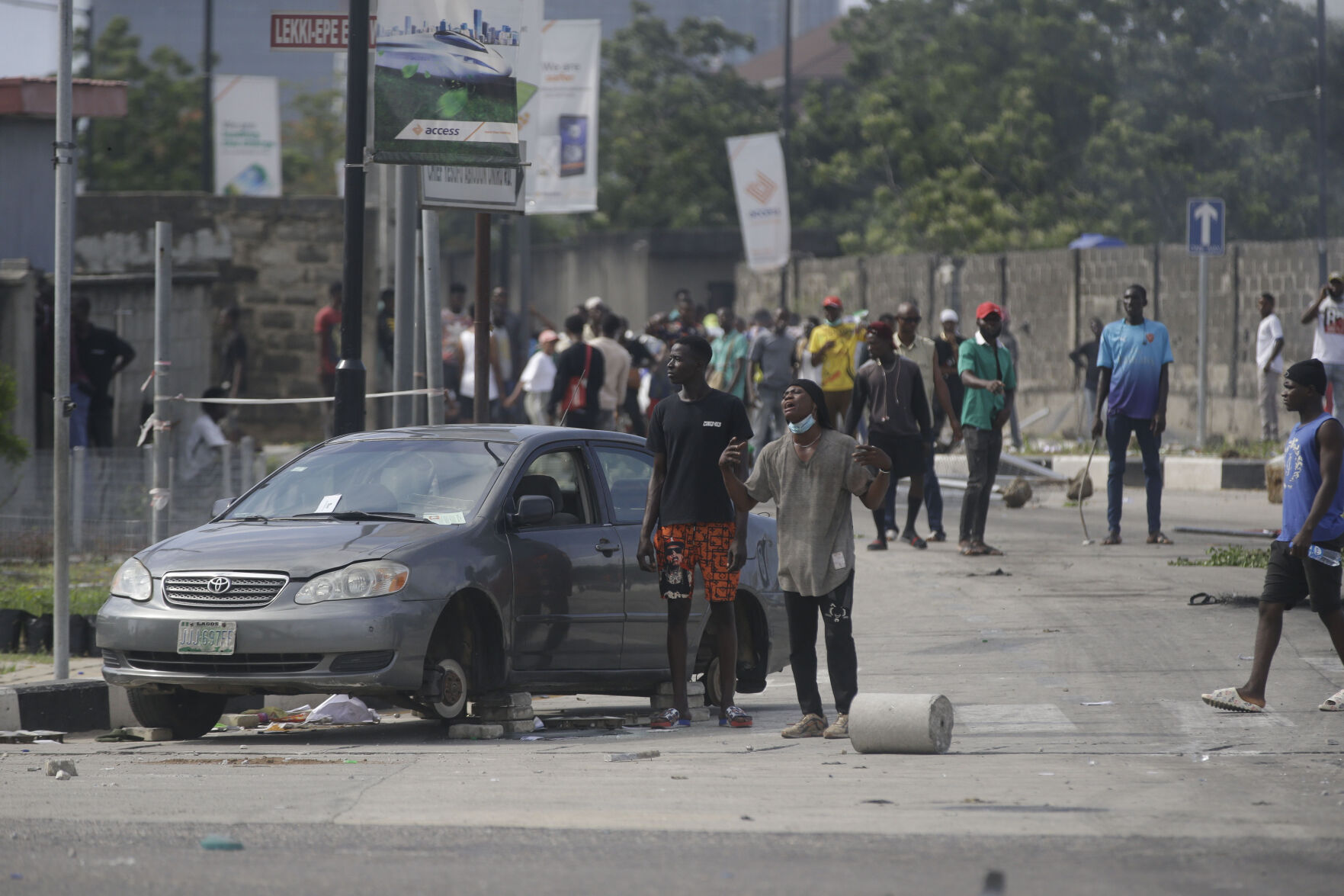 Nigeria Police Protest